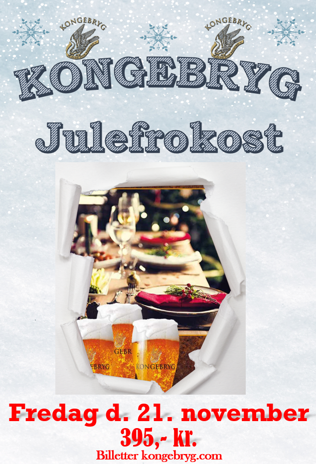 Julefrokost // Kongebryg fredag d. 21. november kl. 16:30. Billetter