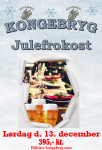 Julefrokost // Kongebryg lørdag d. 13. december kl. 16:30. Billetter